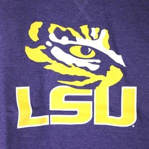 Tops - LSU Tigers Women's Crewneck Sweatshirt (Purple) Tops - LSU Tigers Women's Crewneck Sweatshirt (Purple)